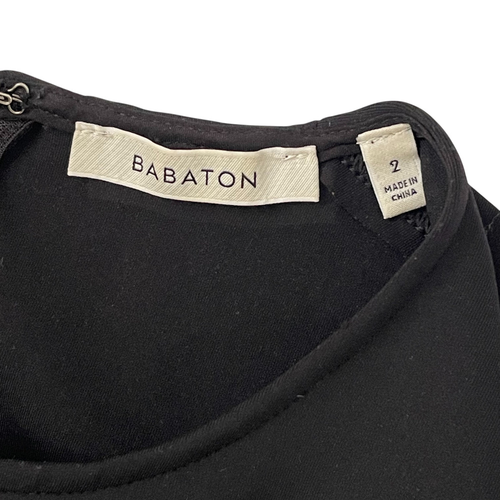 Aritzia Babaton Black Shift Mini Dress - Size 2 - Picture 3 of 5